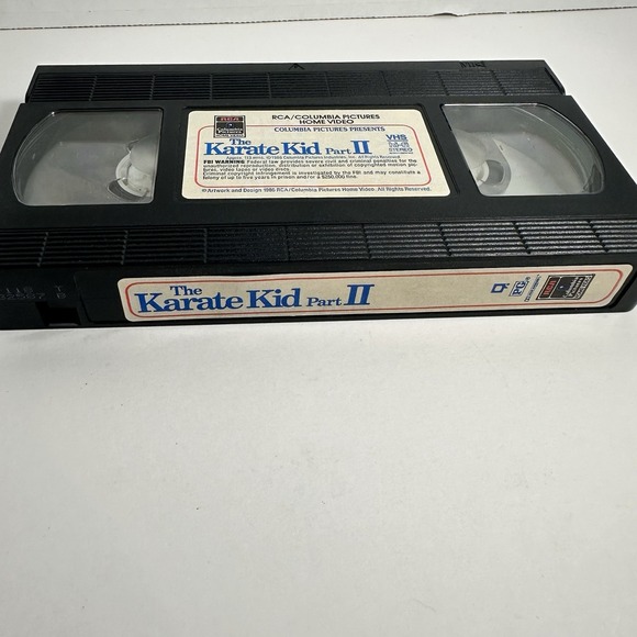 The Karate Kid Part II 2 VHS 1986 RCA Side Loaded Ralph Macchio Pat Morita Movie - Picture 11 of 11